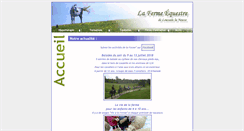Desktop Screenshot of ferme-equestre.be